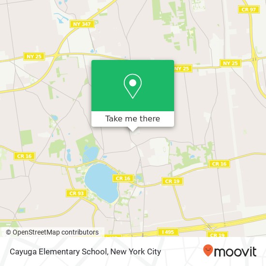 Cayuga Elementary School map