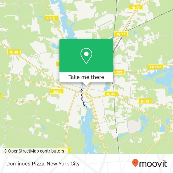 Dominoes Pizza map