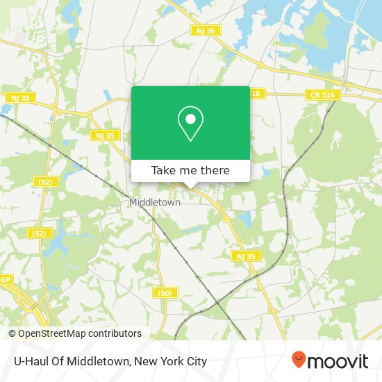 Mapa de U-Haul Of Middletown