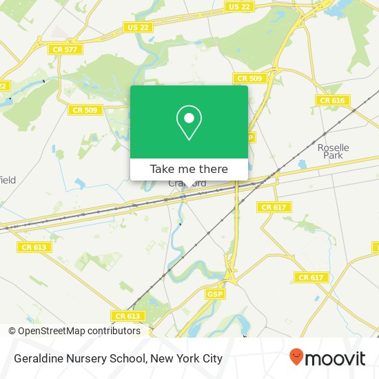 Mapa de Geraldine Nursery School