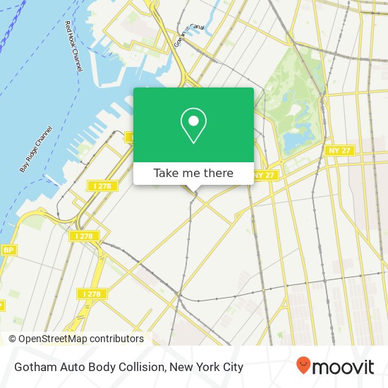 Gotham Auto Body Collision map