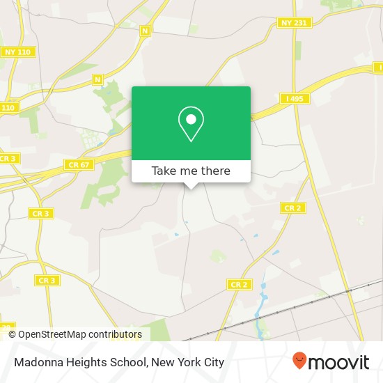 Madonna Heights School map