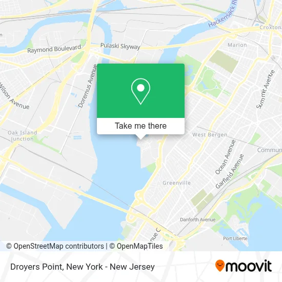 Droyers Point map