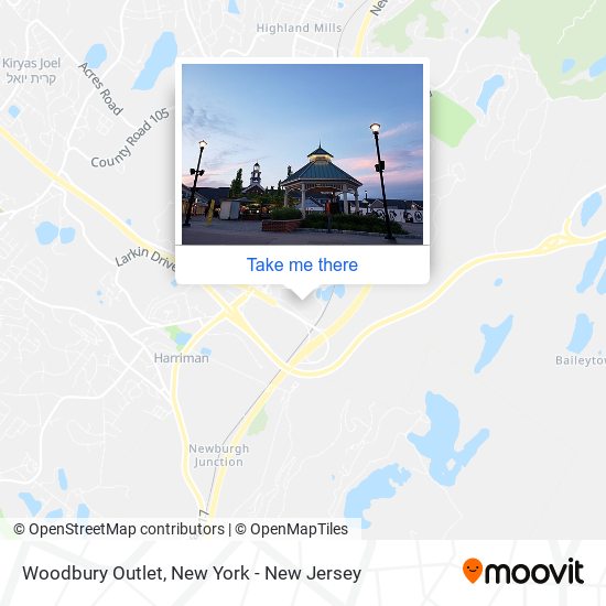 Mapa de Woodbury Outlet