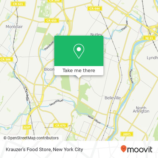 Mapa de Krauzer's Food Store