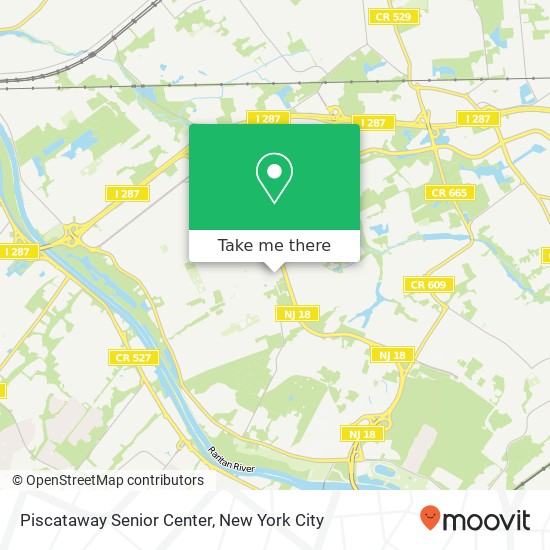 Mapa de Piscataway Senior Center