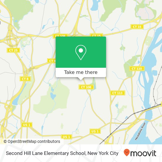 Mapa de Second Hill Lane Elementary School