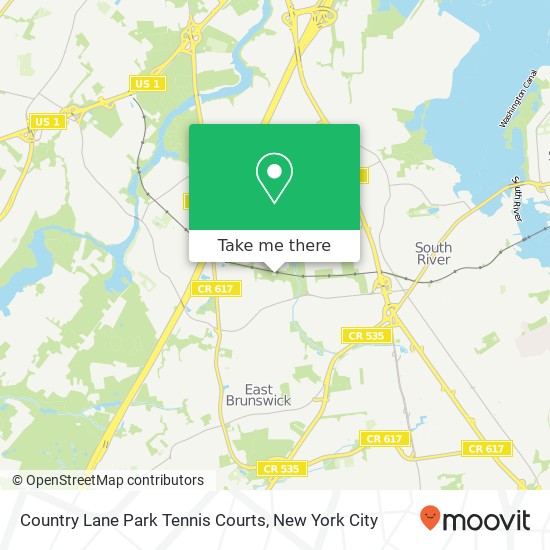 Mapa de Country Lane Park Tennis Courts