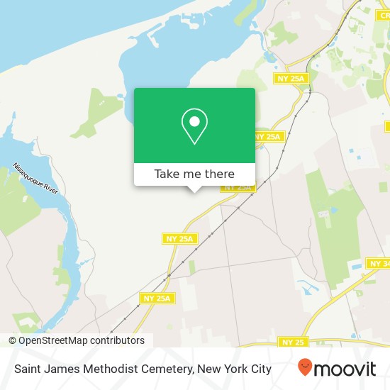 Saint James Methodist Cemetery map