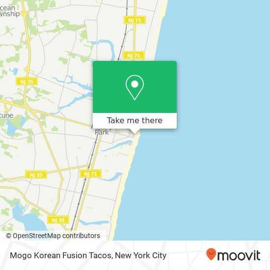 Mogo Korean Fusion Tacos map