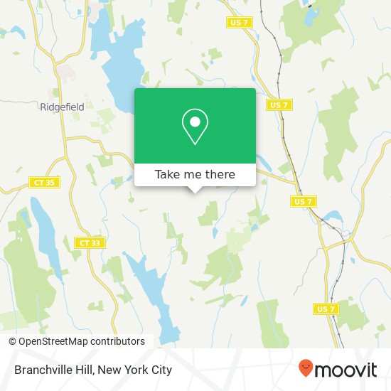 Branchville Hill map