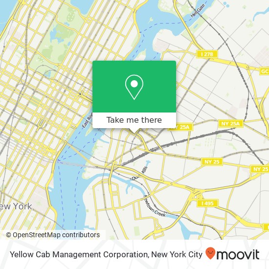 Yellow Cab Management Corporation map