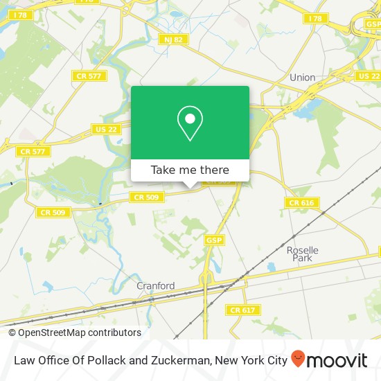 Mapa de Law Office Of Pollack and Zuckerman