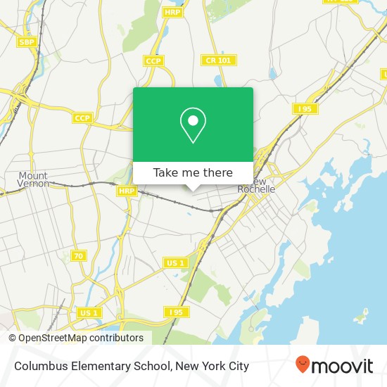 Mapa de Columbus Elementary School