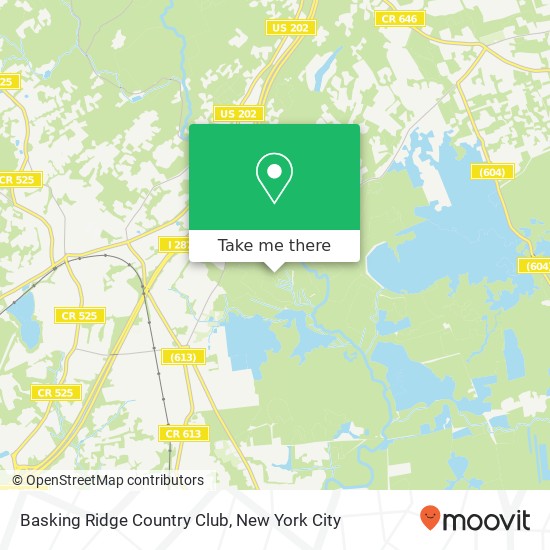 Mapa de Basking Ridge Country Club