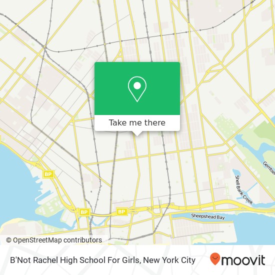 B'Not Rachel High School For Girls map