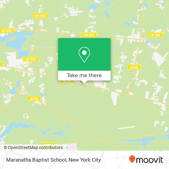 Maranatha Baptist School map