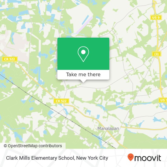 Clark Mills Elementary School map