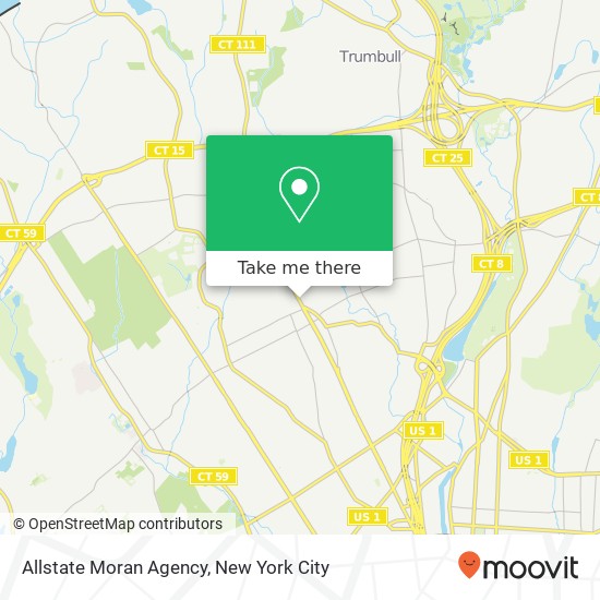 Allstate Moran Agency map