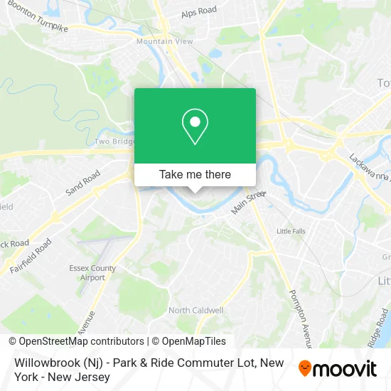 Mapa de Willowbrook (Nj) - Park & Ride Commuter Lot