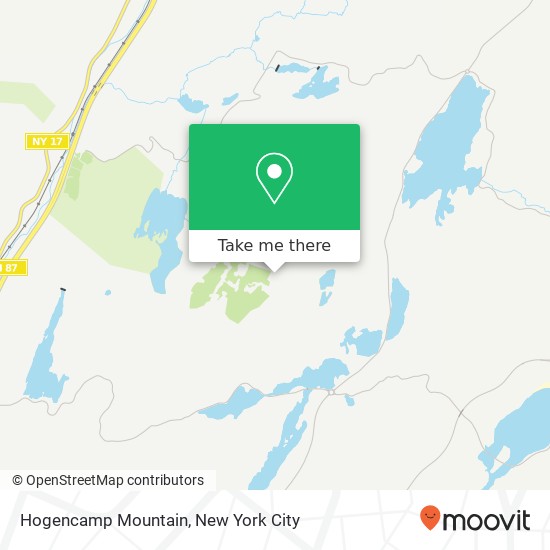 Mapa de Hogencamp Mountain