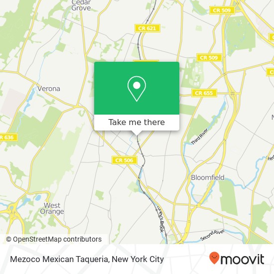 Mapa de Mezoco Mexican Taqueria