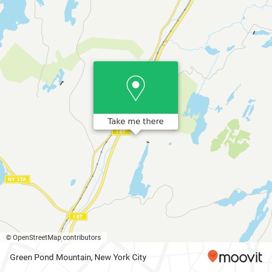 Green Pond Mountain map