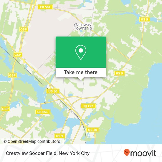 Mapa de Crestview Soccer Field