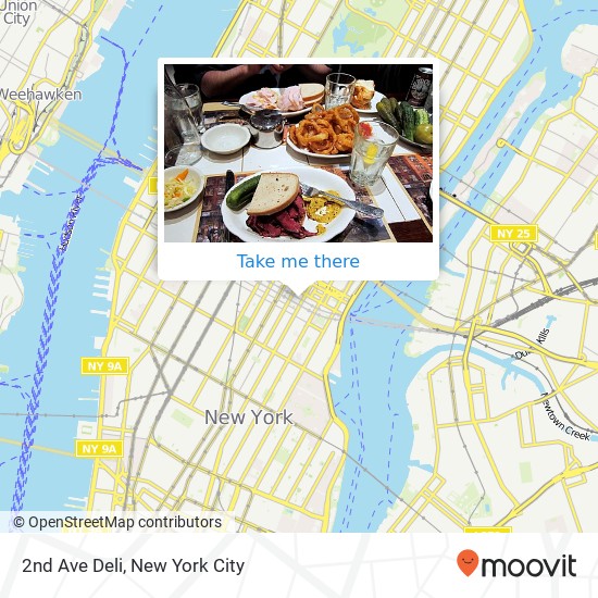 2nd Ave Deli map