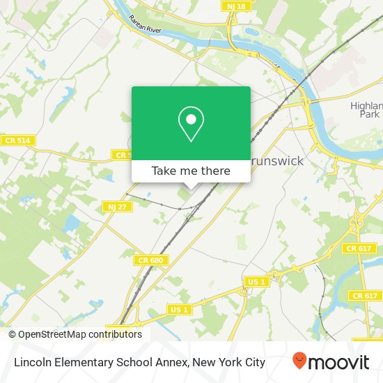 Lincoln Elementary School Annex map