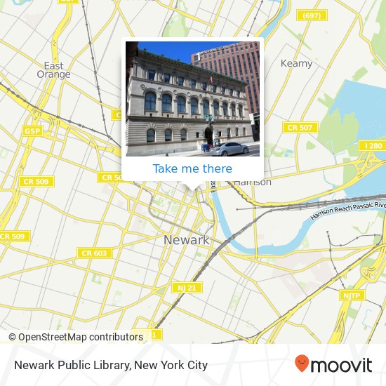 Newark Public Library map