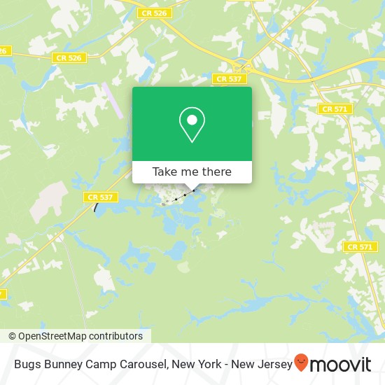 Mapa de Bugs Bunney Camp Carousel