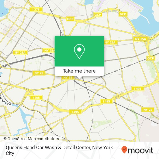 Queens Hand Car Wash & Detail Center map