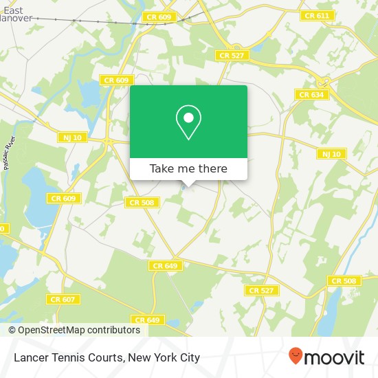 Mapa de Lancer Tennis Courts