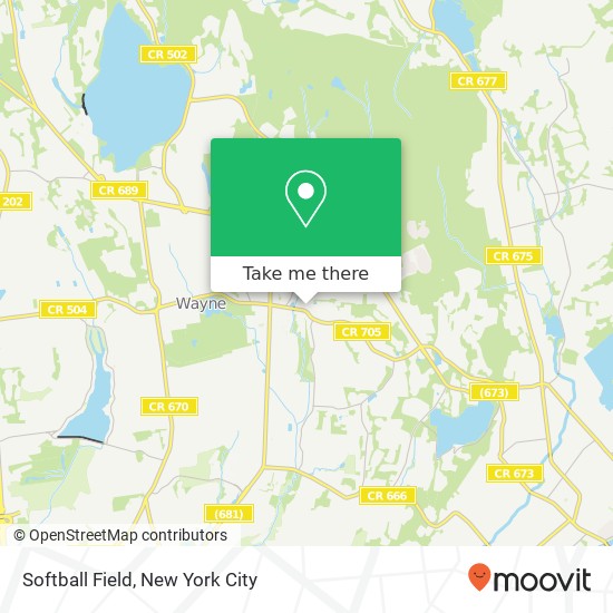 Mapa de Softball Field