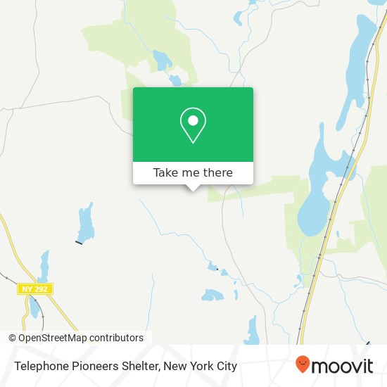 Telephone Pioneers Shelter map