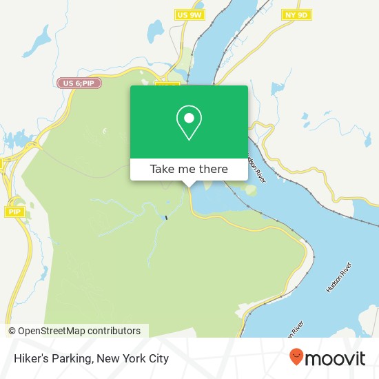 Hiker's Parking map