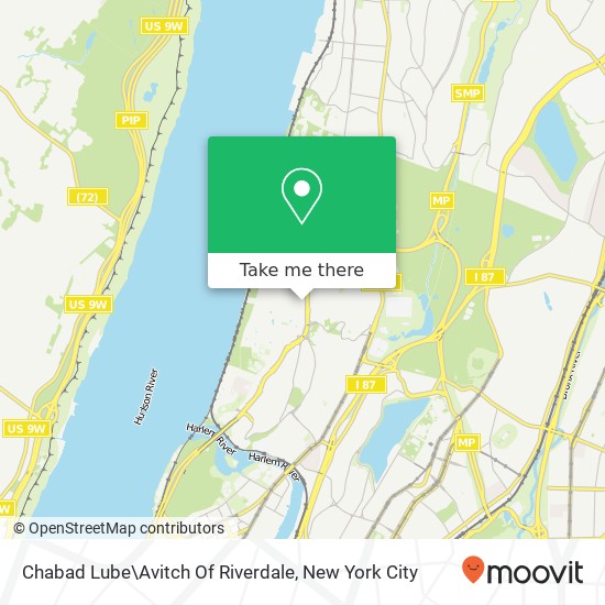 Mapa de Chabad Lube\Avitch Of Riverdale