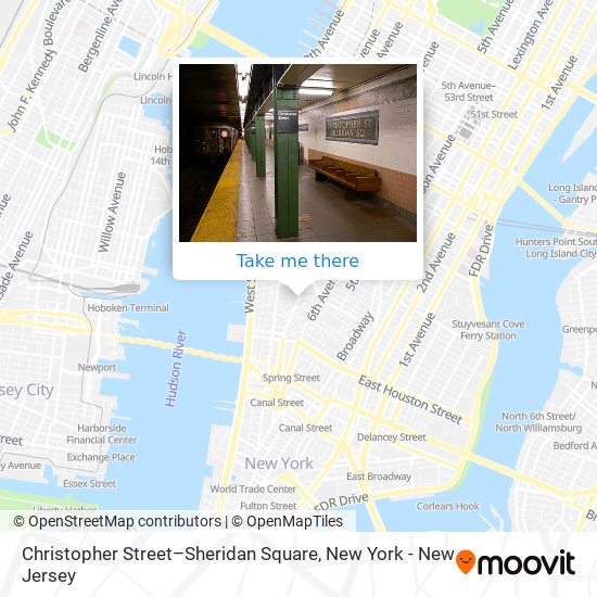 Mapa de Christopher Street–Sheridan Square