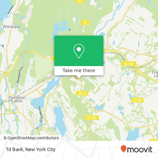 Td Bank map