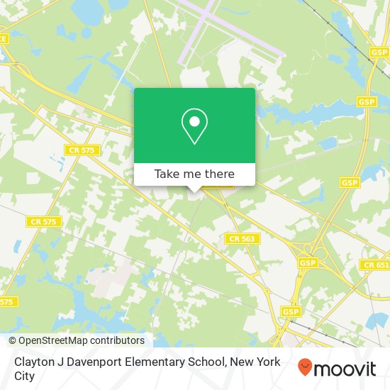 Mapa de Clayton J Davenport Elementary School