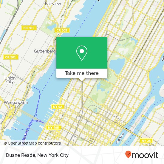 Duane Reade map