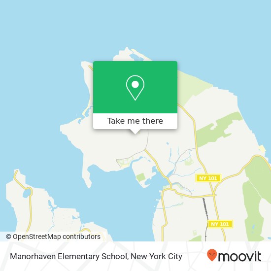 Manorhaven Elementary School map