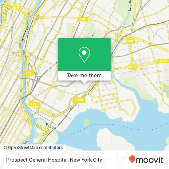 Prospect General Hospital map