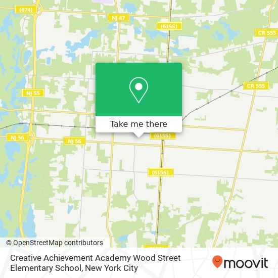 Creative Achievement Academy Wood Street Elementary School map