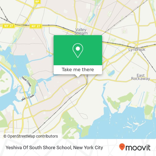 Yeshiva Of South Shore School map