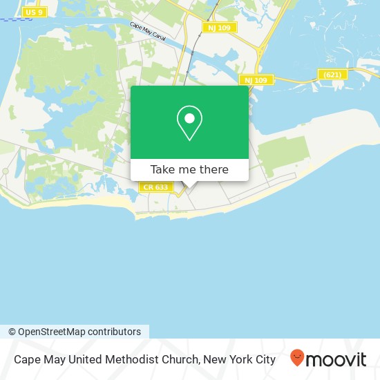 Cape May United Methodist Church map