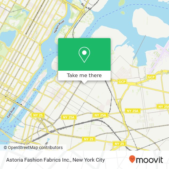 Astoria Fashion Fabrics Inc. map