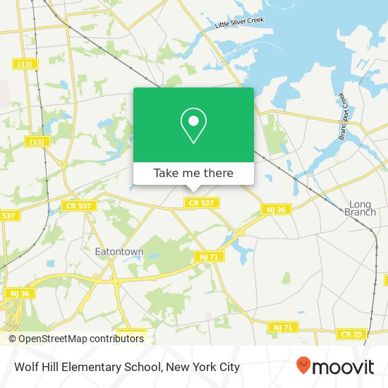 Wolf Hill Elementary School map