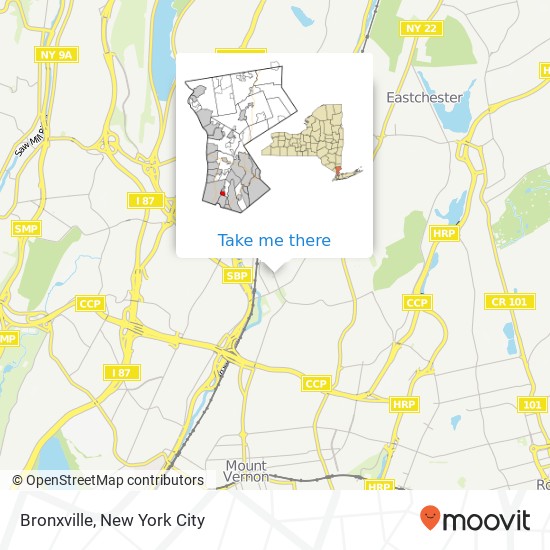 Mapa de Bronxville